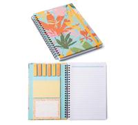 A5 Sticky Notebook,9 pads of decorated sticky notes and a handy notebook,Self-Stick Note Pads Teacher Appreciation Gift Writing Memo Pads School Office Supplies and Daily Life Organization (A5-Autumn)