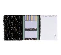 A5 Sticky Notebook,Each with 9 Pads of Decorated Sticky Notes and a Handy Notebook,Self-Stick Note Pads Teacher Appreciation Gift Writing Memo Pads School Office Supplies and Daily Life Organization