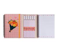 A5 Sticky Notebook,Each with 9 Pads of Decorated Sticky Notes and a Handy Notebook,Self-Stick Note Pads Teacher Appreciation Gift Writing Memo Pads School Office Supplies and Daily Life Organization