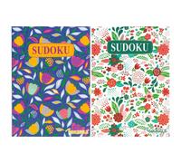 A5 Sudoku 110 Puzzle Brain Teasers Floral Cover