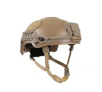 A5 Tactical Helmet - OCC Suspension System, Thickened ABS Shell with NVG Mount & 21mm Picatinny Rails, Lightweight Protective Gear for Outdoor Activities(Brown)