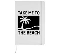 A5 'Take Me To The Beach' White Hardcover Ruled Notebook (NB00080744)