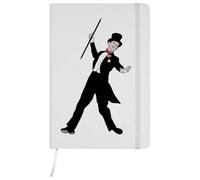 A5 'Tap Dancer' White Hardcover Ruled Notebook (NB00076719)