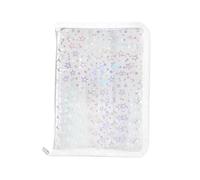 A5 Transparent Binder - Refillable Paper Organizer with Zipper Pocket, Lightweight Document Folder Tool, Portable Clear Storage, Teachers Accessory for Students and Daily Planning