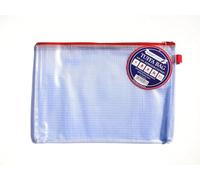 A5 Tuff Bag Zip Wallet Clear Plastic Wallets Zipped Pouch File Pencil Case Folder Water Resistant Reinforced Heavy Duty Mesh Bags (Fits A5-1 Pack)