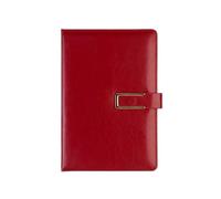 A5-u Magnetic Buckle Office Notebook Business Simple Work Notebook -A5 Crimson