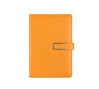 A5-u Magnetic Buckle Office Notebook Business Simple Work Notebook -A5 Orange