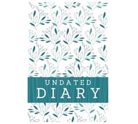 A5 UNDATED Diary (54 weeks), weekly view. Includes trackers for annual leave, expenses and password. Weekly schedule, notes, yearly goals, and ... with flowers. Interior in light black&white.