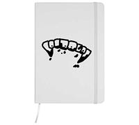 A5 'Vampire Teeth' White Hardcover Ruled Notebook (NB00010478)