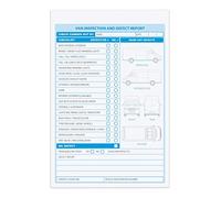 A5 Van defect Check List Book, (2 Part Duplicate)