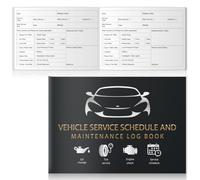 A5 Vehicle Service Schedule and Maintenance Log Book 56 Pages