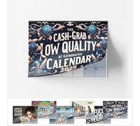 A5 Wall Calendar - Choice Of Designs And Sizes - Funny AI Picture Error Calendar - A4 when opened - Hilarious AI Image Mistakes 2025