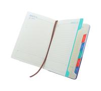A5 Weekly Monthly Planner with Soft PU Cover and Lay-flat Binding for 2027 | Innovative Bi-color Style with Blue and Purple Dual Tone Cover, for Students and Busy Professionals