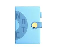 A5 Weekly Planner Notebook - PU Leather Cover, 320 Pages, Thick Paper, Round Magnetic Closure, 8.5×5.7" (Blue)