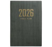 A5 Weekly Planner with Calendar 2025 for office workers and Professionals Textured PU Leather Cover for Daily Task Planning and Organisation (20.6x14.5x1 cm)