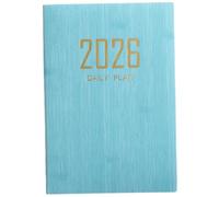 A5 Weekly Planner with Calendar 2025 for office workers and Professionals Textured PU Leather Cover for Daily Task Planning and Organisation (Blue, 20.6x14.5x1 cm)