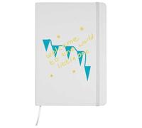 A5 'Welcome To The World ' White Hardcover Ruled Notebook (NB00080802)