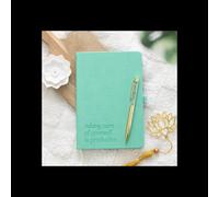 A5 Wellness Journal With Aventurine Pen For Daily Mindful Check Ins