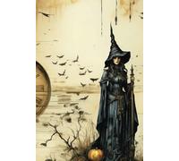 A5 Witchy Notebook: Notebook with 250 ruled pages with left-hand margins_A5 size_Witchy,Whimsical,Spooky