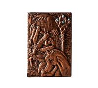 A5- Wizard Personality Notebook Travel Diary Handbook-Red Bronze