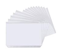A5 Zipper Binder Punched Pockets,20 PCS PVC Plastic Budget Binder Pockets 6 Holes Ring Binders Document Organizer Bill Folder Money Cash Envelope Punch Wallet Organiser for Home Office Stationery