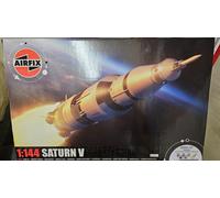 Airfix A50201 Saturn V Gift Set Model Building Kit - Plastic Model Space Rocket Kits for Adults & Children 8+, Set Includes Decals, Paints, Brushes & Poly Cement - 1:144 Scale
