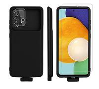 A52 Battery Case For Samsung Galaxy A52 5g, 5000mAh Backup Power Bank External Battery for Galaxy A52 a52s 5g portable Charging Cover charger case with A52 a52s screen protector Camera Protector