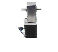 A5840-42BY Micro electric stepper geared motor 17 dual shaft high right angle worm gear reducer gearbox reductor(50 to 1)