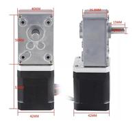 A58SW-42BY High Torque High Precision Step Angle 18 degrees 42 Stepper electronic starter With Gearbox MQXFCZUX(200 reduction ratio)