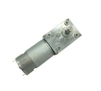 A58SW-555 Geared DC Motor, Worm Gearbox 10-470RPM 12V/24V High Torque D Shaft Reversed Self-Lock DC Motor(12v 10rpm)