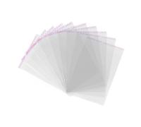 A6 100 Pack Clear Self-adhesive Bags,Transparent Plastic Bag is Equipped with Self-Adhesive designSuitable for cookies, gifts or candies, etc.