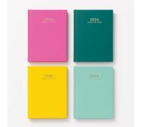A6 2026 Week to View Diary 2026 A6 DiaryFull Year Office Organiser Planner Appointments Schedules Goals Daily Hard Back Fine Pages Writing Notes Tasks Grocery Lists Assorted Colours(1 Pc)