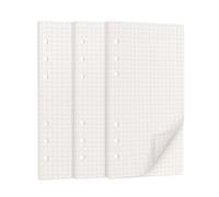 A6 5mm Grid Loose Leaf Refill Paper 171x94mm 135 Sheet Insert Papers 100GSM