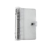 A6 6 Ring Binder Cover Soft Binding Clear Budget Round Ring Clear Notebook Binder