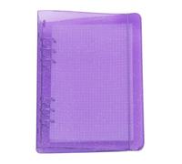 A6/ A5 6-Holes Colorful PP Cover Round Ring Binder Personal Organizer for Loose Leaf Sheet Refill Notebook/DIY Scrapbooking (Dahlia, A5 Combo)