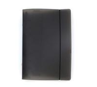 A6/ A5 6-Holes Colorful PP Cover Round Ring Binder Personal Organizer for Loose Leaf Sheet Refill Notebook/DIY Scrapbooking (Black, A6 Mini Set)