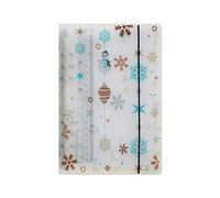 A6/ A5 6-Holes Colorful PP Cover Round Ring Binder Personal Organizer for Loose Leaf Sheet Refill Notebook/DIY Scrapbooking (Winter, A6 Mini Set)