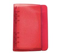A6/ A5 6-Holes Colorful PP Cover Round Ring Binder Personal Organizer for Loose Leaf Sheet Refill Notebook/DIY Scrapbooking (Hibiscus, A6 Mini Set)