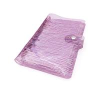 A6 A5 6-Holes Colorful PVC Cover Round Ring View Binder with Snap Button Closure File Folder (Pink Rain,A5 Mini Set)