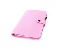 A6/ A5 6-Holes Felt Cover Round Ring View Binder File Folder for Loose Leaf Sheet Protectors/Binder Cover Protector, Tender Pink, A5 mini Set