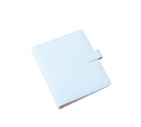 A6 A7 Handbook Multi-Function Color Matching Square Loose-Leaf Card Book Office Stationery(Only cover blue,A6)