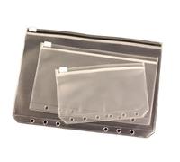 A6 A7 Handbook Multi-Function Color Matching Square Loose-Leaf Card Book Office Stationery(Square zip bag,A6)