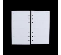A6 A7 Loose Leaf Paper Refill - 45 Sheets Planner Insert for Weekly Monthly To-Do List, 5.5mm Hole Punch, Diary Notebook Refill Paper(A7-Weekly plan)
