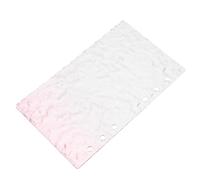 A6 Acrylic Binder Planner Cover 6 Ring Refillable Pink Shell | Visibility, Modern Minimalist Look, for Study Sessions and Conference Note-taking, Finish