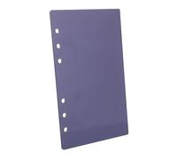 A6 Acrylic Loose Leaf Binder Cover 6 Hole Black Refillable