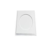 A6 Aperture Card Blanks and Envelopes (White, Oval Aperture)