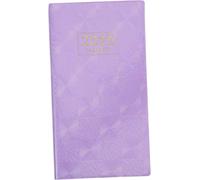A6 Appointment Planner 2025 Slim Hardcover with Weekly & Monthly Views, Holographic Purple Star Design for Students & Home Use