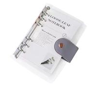 A6 Binder | Clear 6 Ring Binder Planner - Work Notebook for Cleaning Vacation Health Exercise Workout Reading Task Management Offices