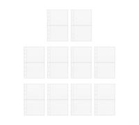 A6 Binder Inserts - Photocard Sleeves, Inserts Binder Sleeves, Durable Business Tracker, Flexible Trading Sticker Page | Reliable A6 Binders Insert for Cash Cards Students Teachers Writers