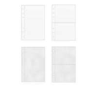 A6 Binder Inserts - Sticker Organizer Page for Planner Use | 10 Pieces Top Loading Protectors with Durable Sheet Design, Multiple Slot Layout & Easy Access for Students, Teachers, 10.6x16.5cm